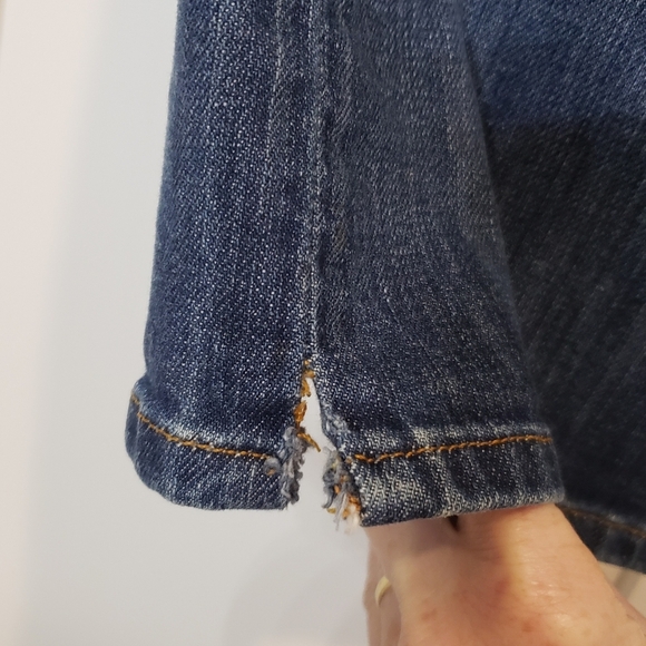 Lucky Brand Jeans Mens 36X34 Slim Bootleg Stretch Button Fly Lightly Distressed - Picture 7 of 16